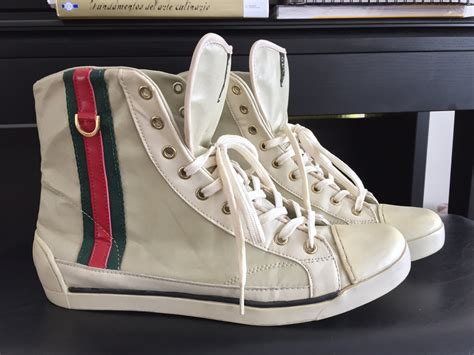 gucci tennis racket shoes|vintage Gucci tennis shoes.